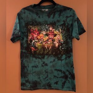Get Down Art-Big Chris Art, Alice in Wonderland Tie-Dye Graphic T-Shirt Sz Small